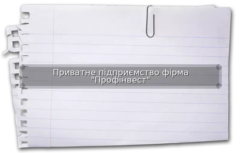 Приватне підприємство фірма "Профінвест"